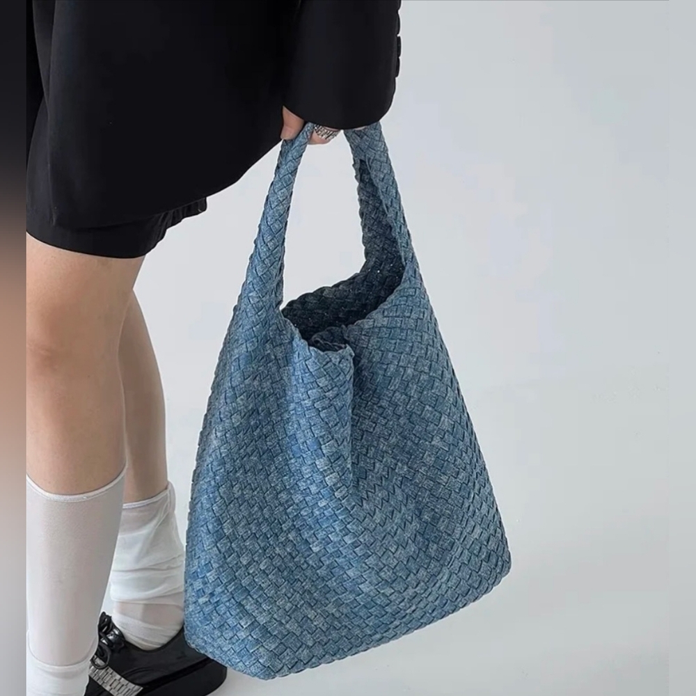 Denim Tote Bag - Picture 3 of 6